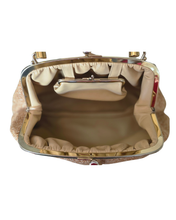 1960s Natural Woven Handbag with Lucite Handles