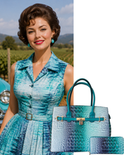 Purple & Teal Croc 2 Piece Set