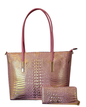 Pink & Gold Tote and Wallet Set