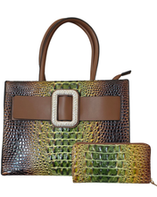 Green and Brown Croc 2 Piece Set