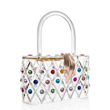 Lucite Lucy, Clear with colored Rhinestones