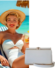 White Barrel Bag