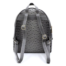 Ostrich Croc Backpack & Wallet Set