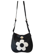 Black & White Daisy Crossbody