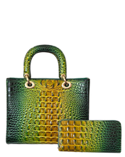 Green & Yellow Croc 2 Piece Set