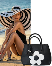 Black & White Daisy Handbag