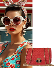 Red Woven Mini
