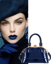 Betty Girl - Navy Blue with Gold Hardware