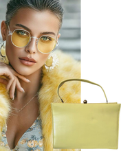 1960's Chartreuse Vintage Handbag