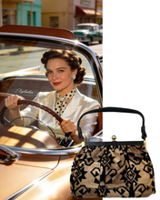 Vintage Carpet Upholstery Handbag
