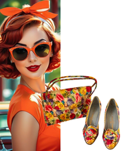 Floral Vintage Bag and Shoe Set