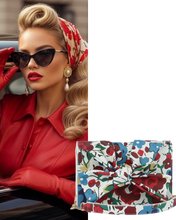 Red & Blue Floral Clutch