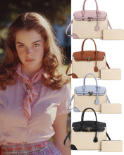 Classic Two-Toned Handbag & Wallet Set