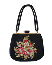 Vintage Glam Floral Handbag