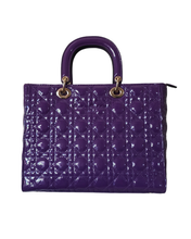 Purple Quilted Tote & Wallet - 2 Piece Set