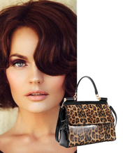 Leopard Luxe Glossy Satchel