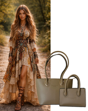 Taupe 2 Piece Tote & Wallet Set