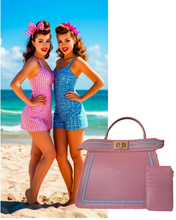 Cotton Candy Satchel-Two Piece Set