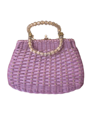 1960s Lavender Lattice Handbag
