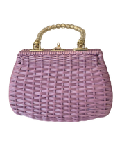 1960s Lavender Lattice Handbag