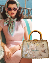 1950s Shell Art Basket Purse