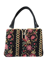 Vintage Floral Needlepoint Handbag