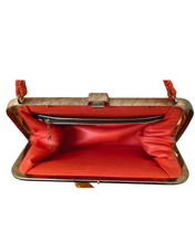 1960's Original Vintage Handbag with Brooch