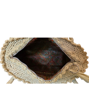 1970's Woven Floral Handbag