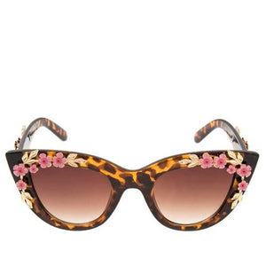 Cat Eye Floral Glasses